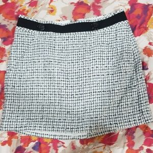 The Limited Black and White Skirt